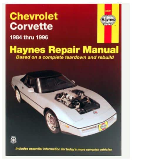 84-92 Chevrolet Corvette  Service Manual